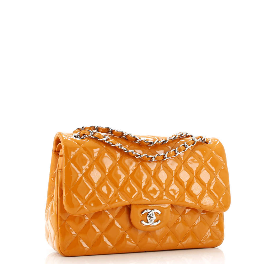Chanel Jumbo Classic Double Flap Bag Quilted Patent - Picture 2 of 8